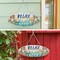 Beach Sign Decor Hanging Sea Decorations Starfish Wall Decoration Beach Plaque Door Wall Plaque Decor Sign with Seahorse and Scallop for Decoration(Classic Style)